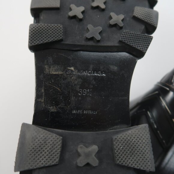 Balenciaga Staple Leather Chelsea Boots Black 39.5 - Picture 9 of 13